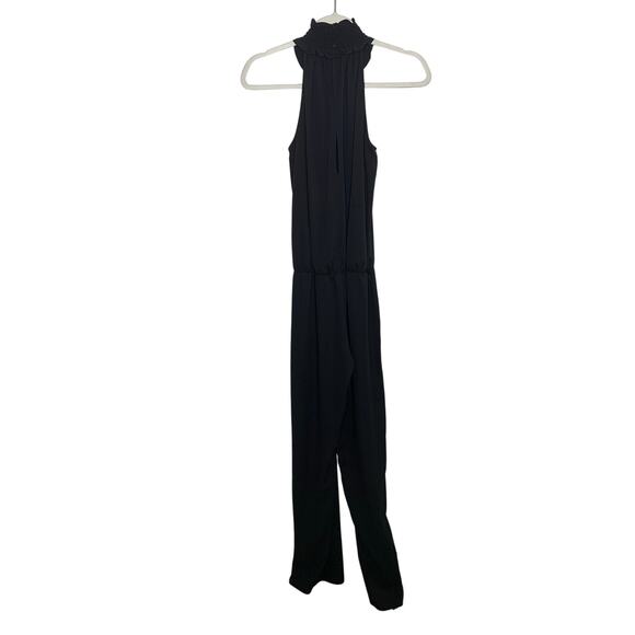 Amanda Uprichard Talita High Neck Black Jumpsuit - Picture 9 of 9